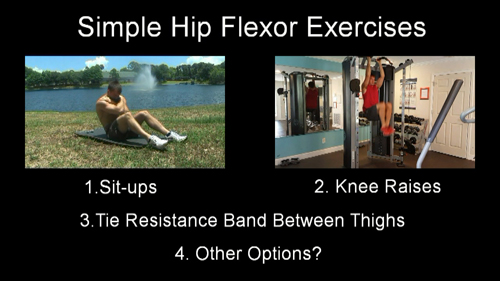 hip flexor exercises knee raise situps